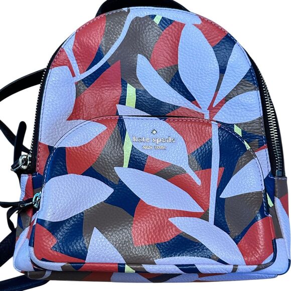 Kate Spade Jackson Tropical Medium Leather Backpack Bag & Matching Bifold Wallet main image 13